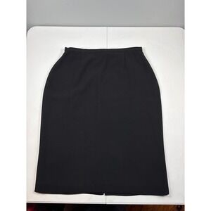 David Warren NY Polka Dot Blazer Skirt Suit Set Black Cream Women 14